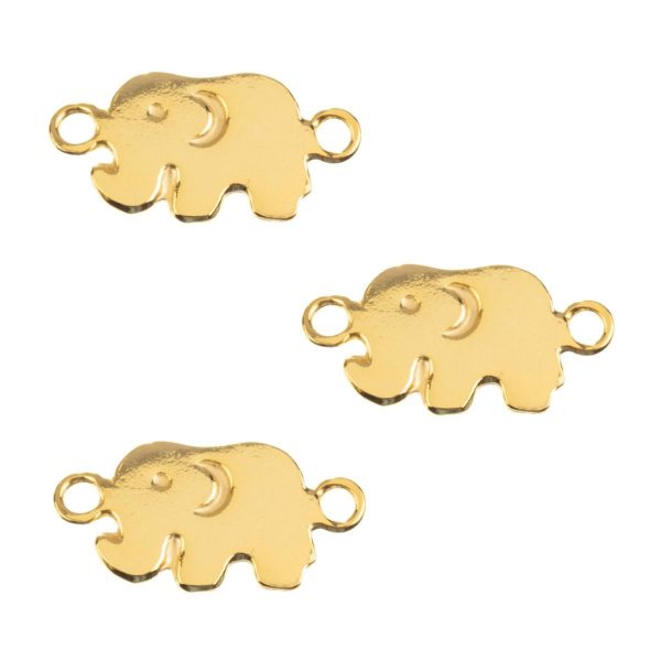 Motivo elefante baño de oro