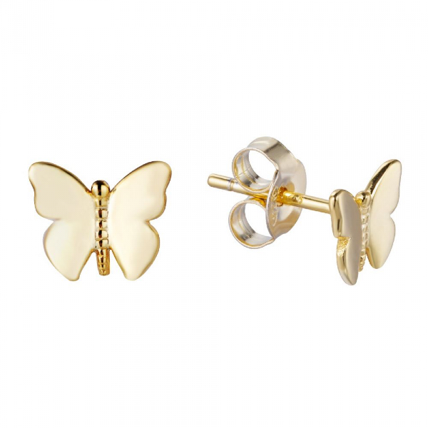 Pendientes Mini Mariposa Baño de Oro