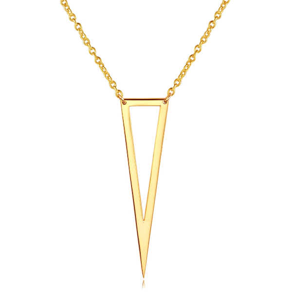 Collar Triangulo Chapado Oro